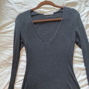 Project social tee sweater - low v neck